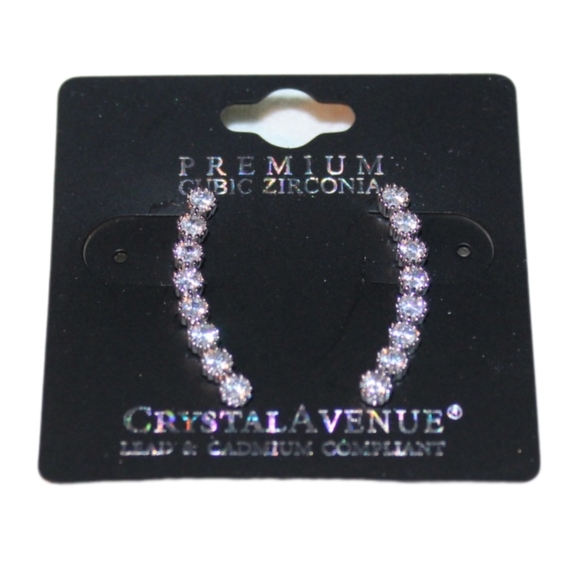 Women's Cubic Zirconia Climbing Earrings - Picture 16 of 16